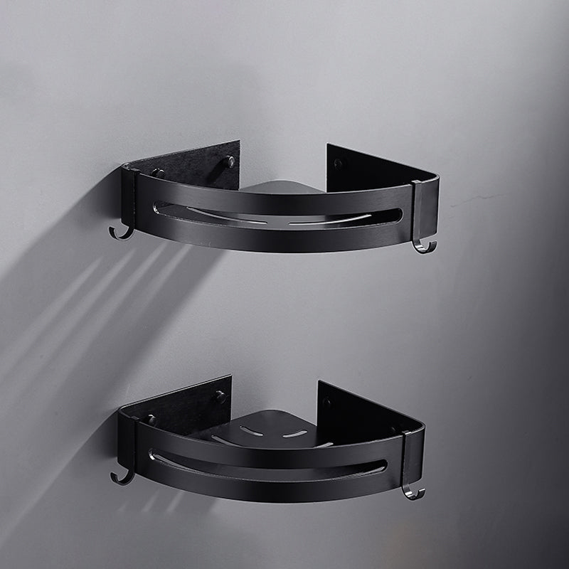 BowLift | Matt Black Modern Bathroom Accessory Set, Set of 3, Bathroom Shelf