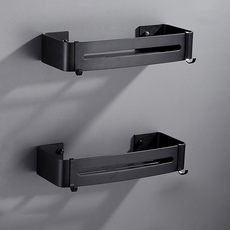 BowLift | Matt Black Modern Bathroom Accessory Set, Set of 3, Bathroom Shelf