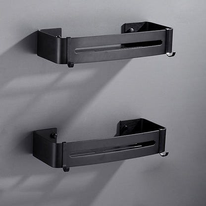 BowLift | Matt Black Modern Bathroom Accessory Set, Set of 3, Bathroom Shelf