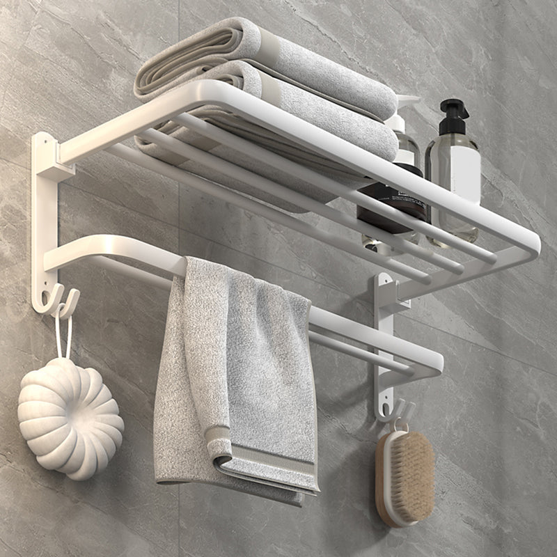 BowLift | White Bathroom Accessories Hardware Set Modern Bathroom Accessories Set, Towel Rack
