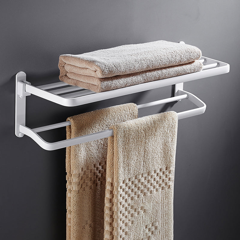 BowLift | White Bathroom Accessories Hardware Set Modern Bathroom Accessories Set, Towel Rack