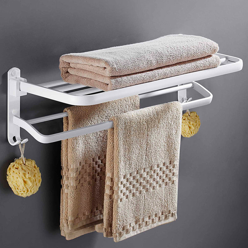 BowLift | White Bathroom Accessories Hardware Set Modern Bathroom Accessories Set, Towel Rack