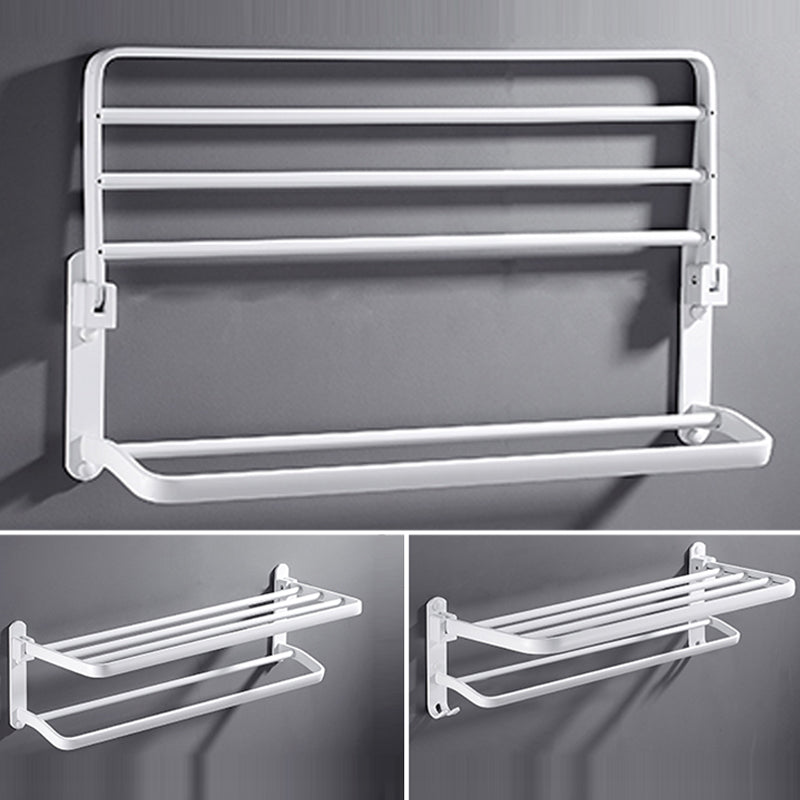 BowLift | White Bathroom Accessories Hardware Set Modern Bathroom Accessories Set, Towel Rack