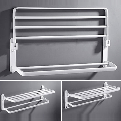 BowLift | White Bathroom Accessories Hardware Set Modern Bathroom Accessories Set, Towel Rack
