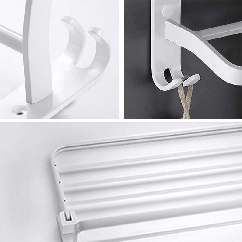 BowLift | White Bathroom Accessories Hardware Set Modern Bathroom Accessories Set, Towel Rack