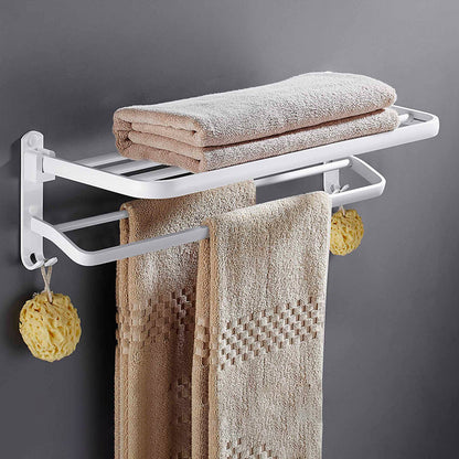 BowLift | White Bathroom Accessories Hardware Set Modern Bathroom Accessories Set, Towel Rack
