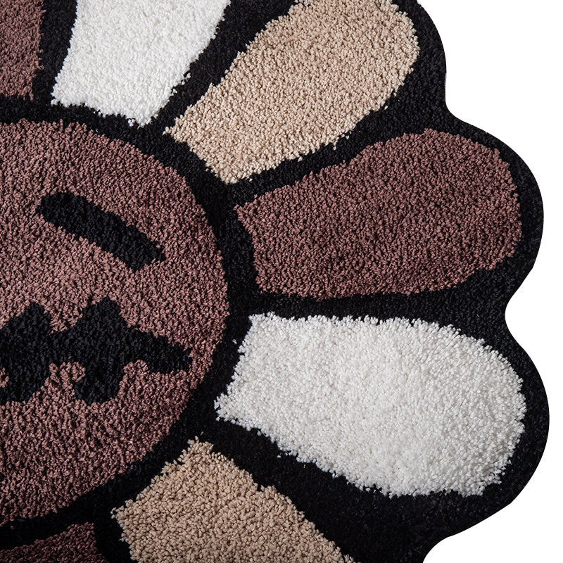 BowLift | Retro Rainbow Smiling Face Tufted Rug
