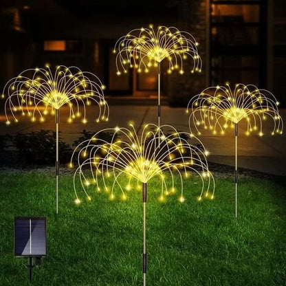 BowLift | Solar Firework String Lights | 90 LED | Waterproof IP65 | Garden & Outdoor Decoration | 95cm