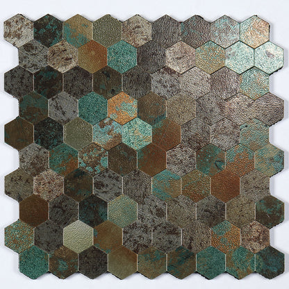BowLift | Modern Tile-Peel & Stick Metal Mosaic Tile Hexagon Peel & Stick Subway Tile