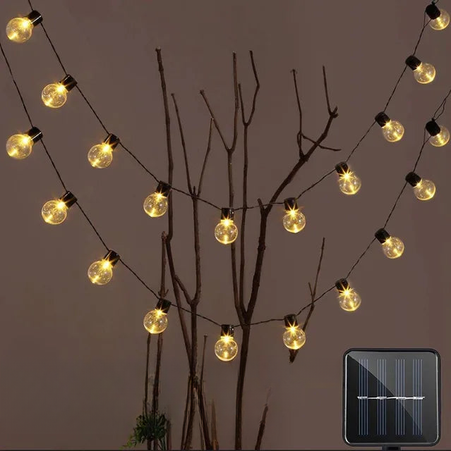 BowLift | Waterproof Outdoor String Lights - Solar Garden Lighting for Balcony & Terrace