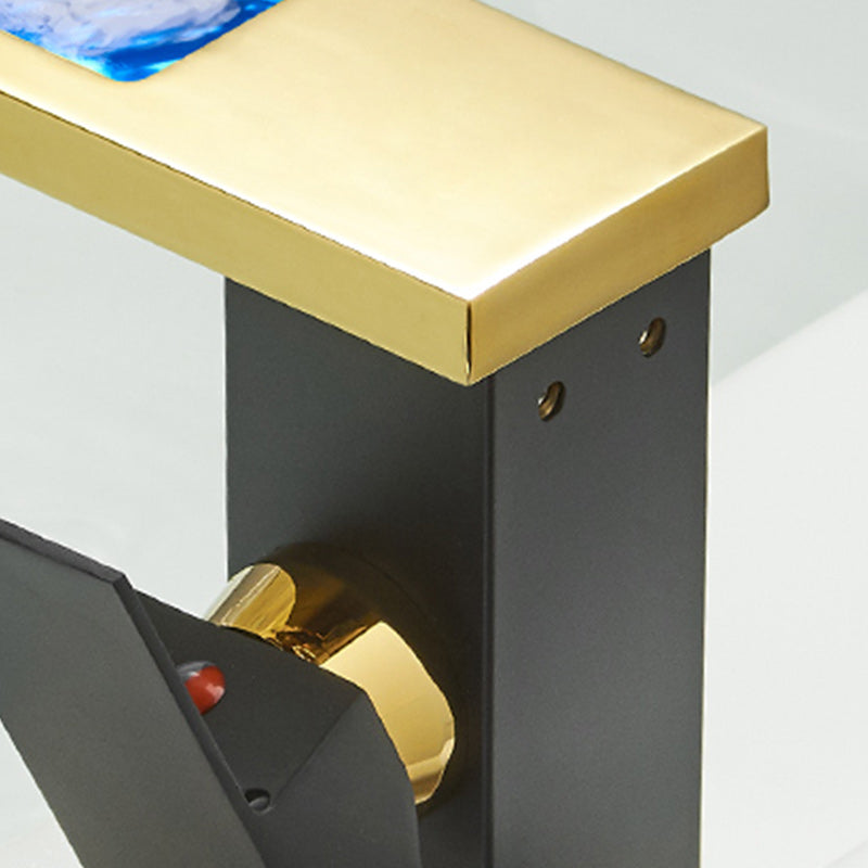 Skanto | Modern Waterfall Spout Bathroom Sink Faucet with LED Brass Bathroom Sink