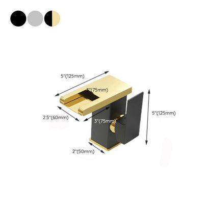 Skanto | Modern Waterfall Spout Bathroom Sink Faucet with LED Brass Bathroom Sink