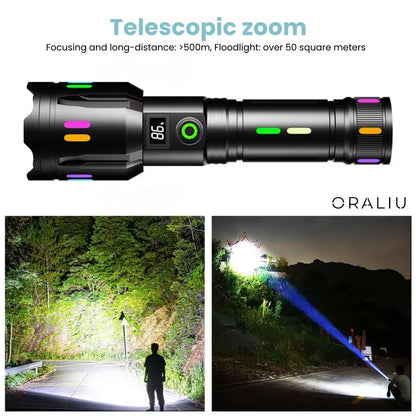 Skanto | Military LED Flashlight – Rechargeable – 9000 Lumens