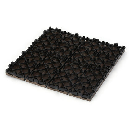 BowLift | 12" X 12" Deck/Patio floor tiles 4-Slat Square for outdoor patio tiles