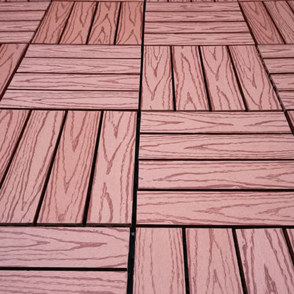 BowLift | 12" X 12" Deck/Patio floor tiles 4-Slat Square for outdoor patio tiles