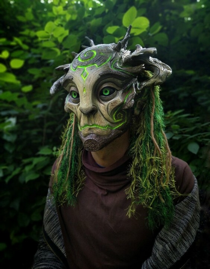 Skanto | Green Man Forest Spirit Mask Costume Accessory Masks