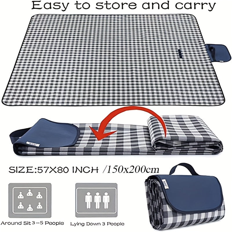 Skanto | Extra Large Waterproof Picnic Blanket | Foldable Outdoor Mat