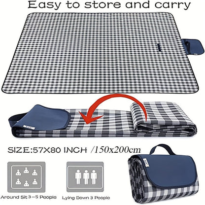 Skanto | Extra Large Waterproof Picnic Blanket | Foldable Outdoor Mat