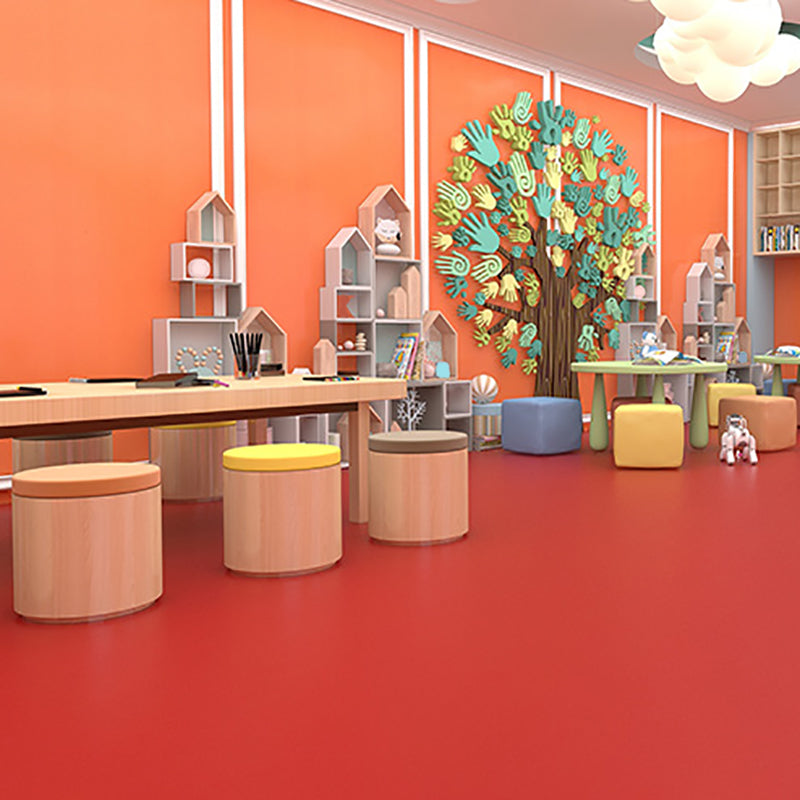 BowLift | Solid Color Plastic Flooring Modern Water-Resistant Square Edge Floor Tiles