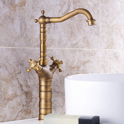 Kalsten | Industrial Widespread Bathtub Faucet with Cross Handles Sink Faucet