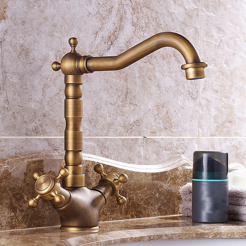 Kalsten | Industrial Widespread Bathtub Faucet with Cross Handles Sink Faucet