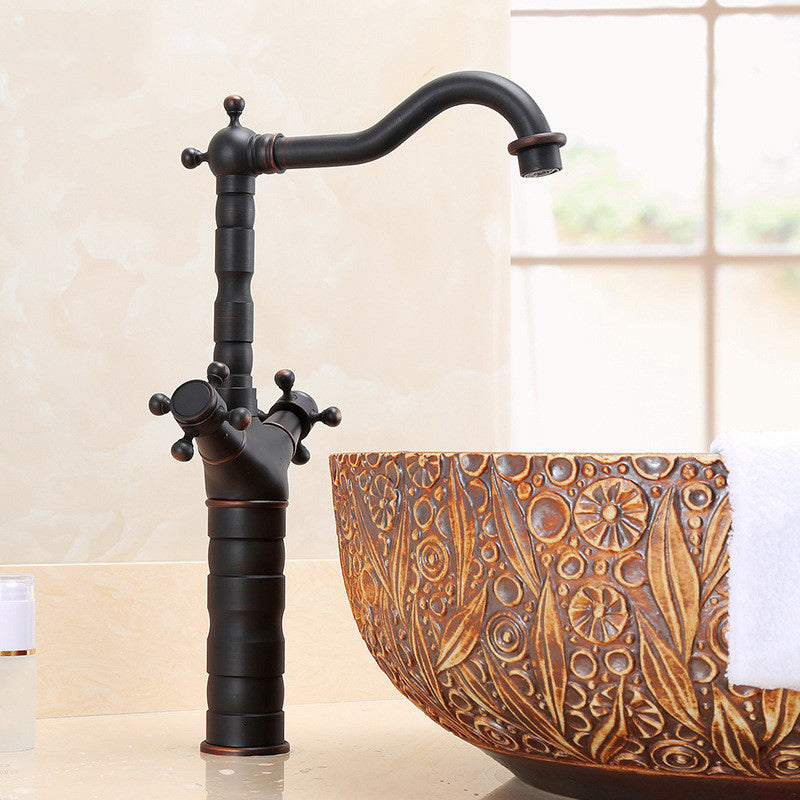 Kalsten | Industrial Widespread Bathtub Faucet with Cross Handles Sink Faucet