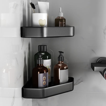 BowLift | Matt black bathroom accessories set Modern anti-rust 1/2/3-piece bathroom shelf