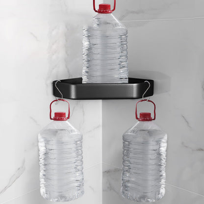 Kalsten | Matt black bathroom accessories set Modern anti-rust 1/2/3-piece bathroom shelf
