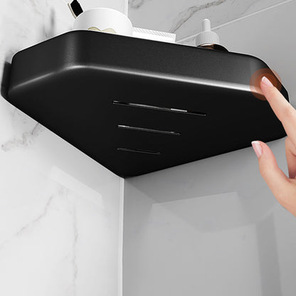 Matte black bathroom accessory set Modern anti-rust 1/2/3-piece bathroom shelf