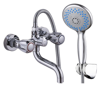 Skanto Skanto | Chrome Servant Faucet Trim Wall Mounted Swivel Spout with Hand Shower