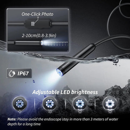 BowLift | HD Inspection Endoscope Camera – Waterproof with Adjustable LED Light