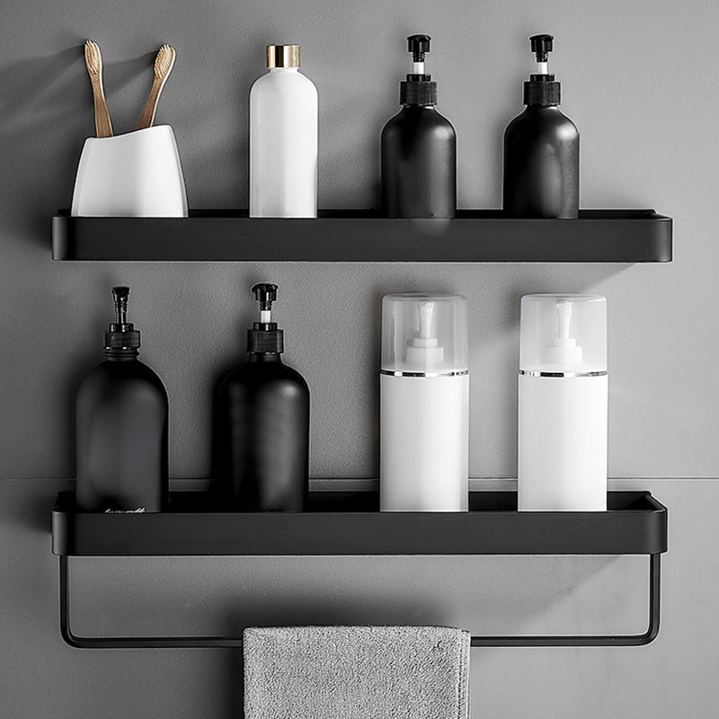 Matt Black Stainless Steel Bathroom Rack