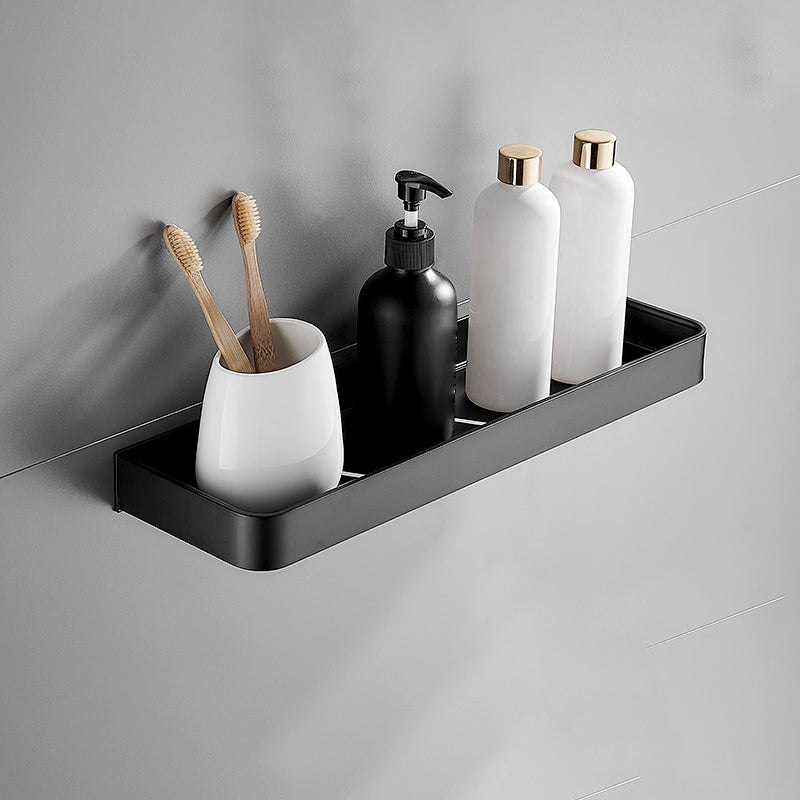 Matte Black Modern Bathroom Set 1/2 - Stainless Steel Bathroom Shelf