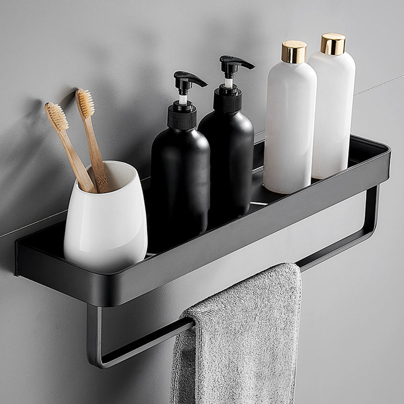 Matt Black Stainless Steel Bathroom Rack