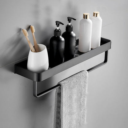 Matt Black Stainless Steel Bathroom Rack