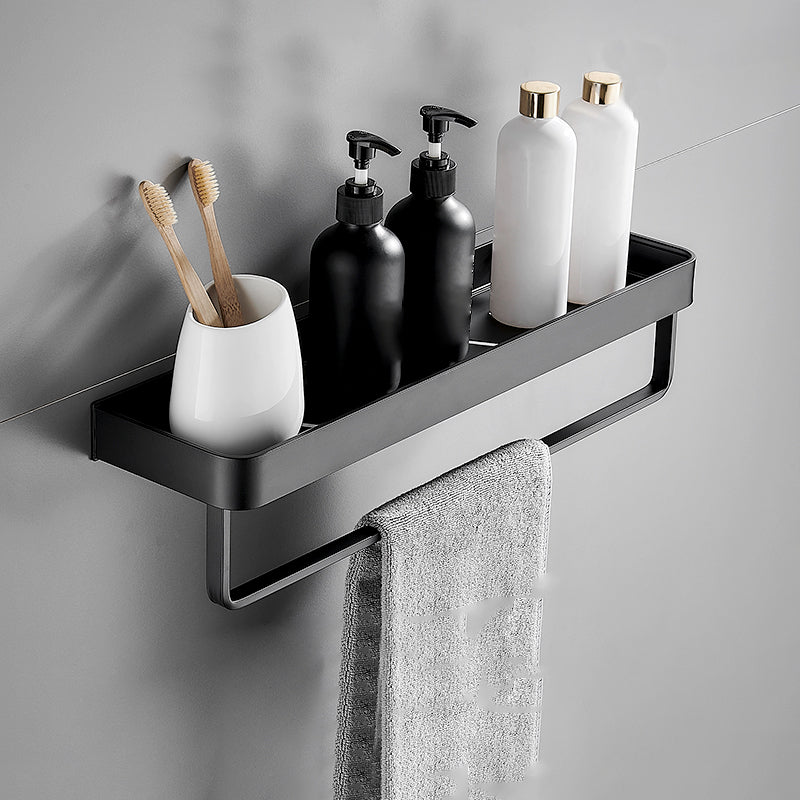 Matte Black Modern Bathroom Set 1/2 - Stainless Steel Bathroom Shelf