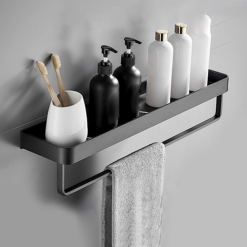 Matt Black Stainless Steel Bathroom Rack