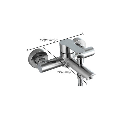 Popular Bathtub Filling Station Trim 304 Stainless Steel Wall-Mounted Bathtub Filling Station