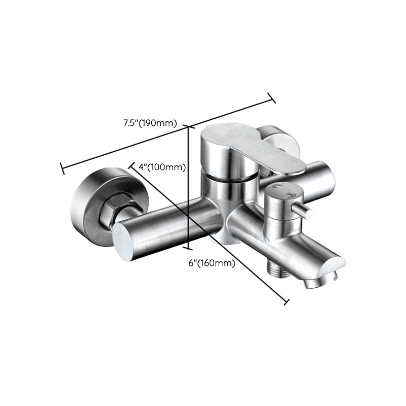 Popular Bathtub Filling Station Trim 304 Stainless Steel Wall-Mounted Bathtub Filling Station