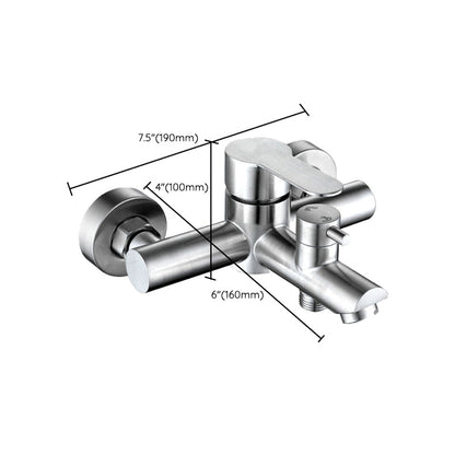 Popular Bathtub Filling Station Trim 304 Stainless Steel Wall-Mounted Bathtub Filling Station