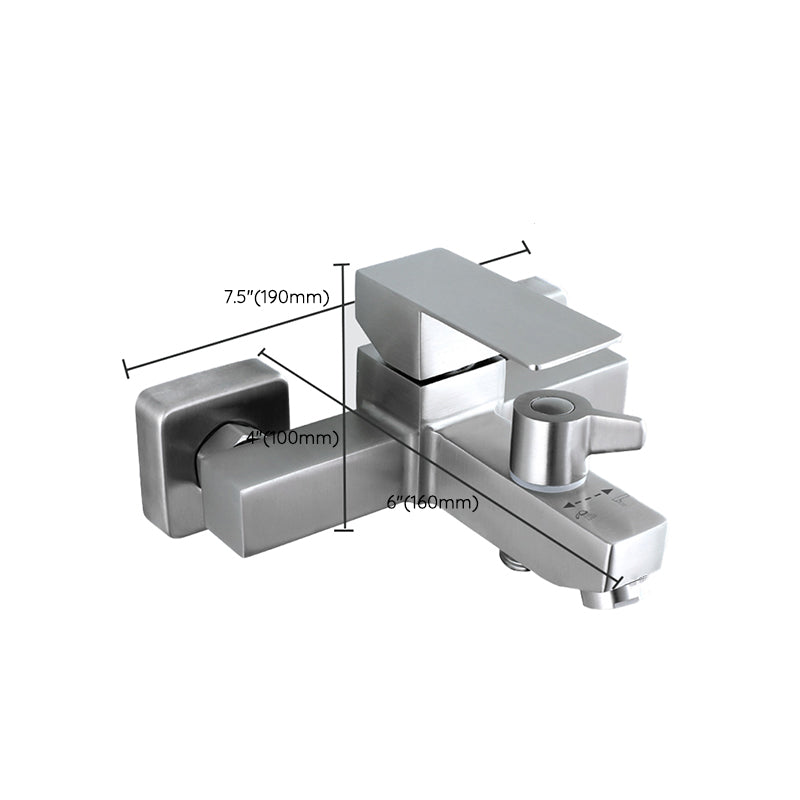 BowLift | Modern Bathtub Faucet Mounting Kit 304 Stainless Steel Wall Mount Bathroom Faucet