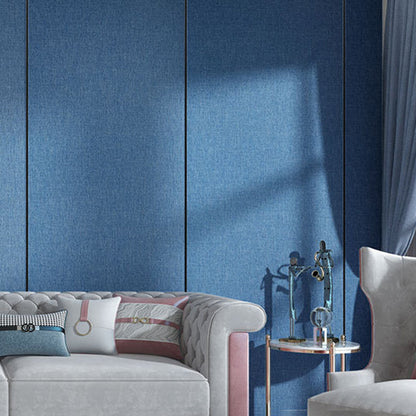 BowLift | Contemporary Style Wall Panel Linen Living Space Peel and Stick Wall Covering