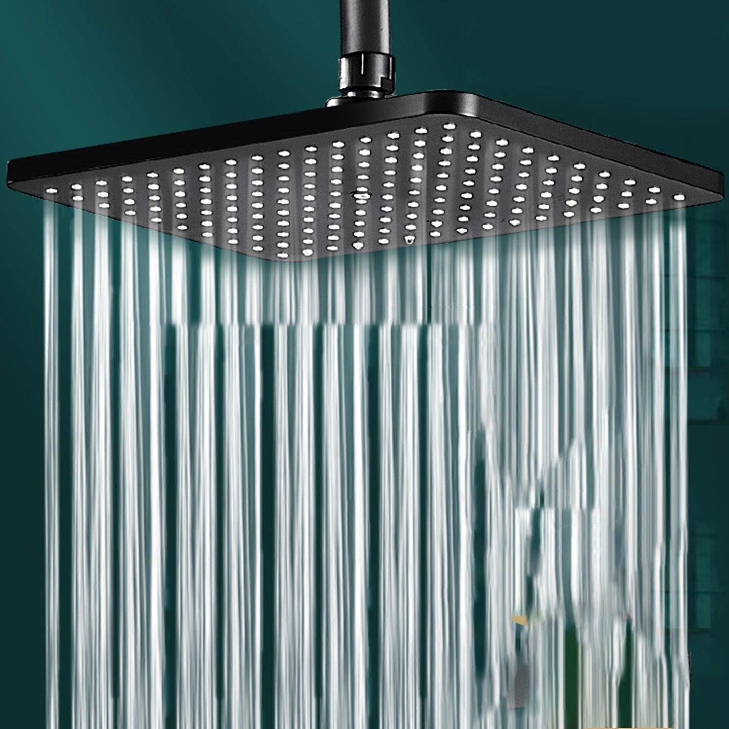 BowLift | Modern rectangular shower head combo standard spray pattern with hand shower