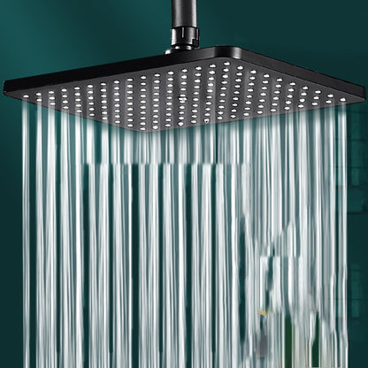 BowLift | Modern rectangular shower head combo standard spray pattern with hand shower