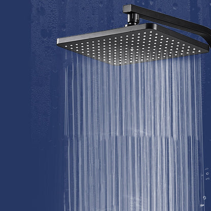 BowLift | Modern rectangular shower head combo standard spray pattern with hand shower