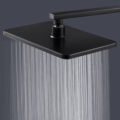 BowLift | Modern rectangular shower head combo standard spray pattern with hand shower