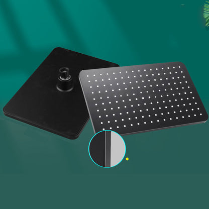 BowLift | Modern rectangular shower head combo standard spray pattern with hand shower