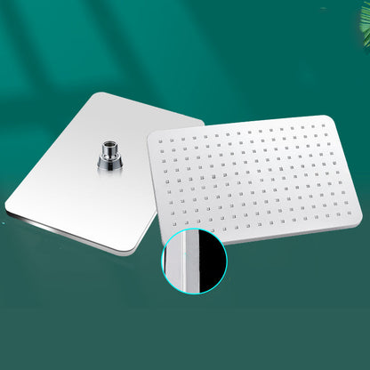 BowLift | Modern rectangular shower head combo standard spray pattern with hand shower