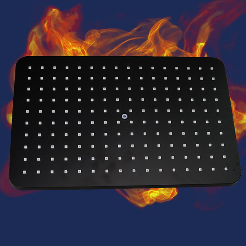 BowLift | Modern rectangular shower head combo standard spray pattern with hand shower