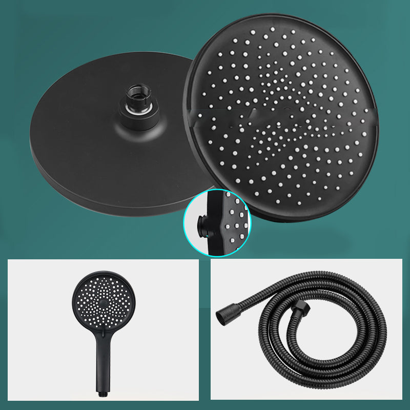 BowLift | Modern rectangular shower head combo standard spray pattern with hand shower